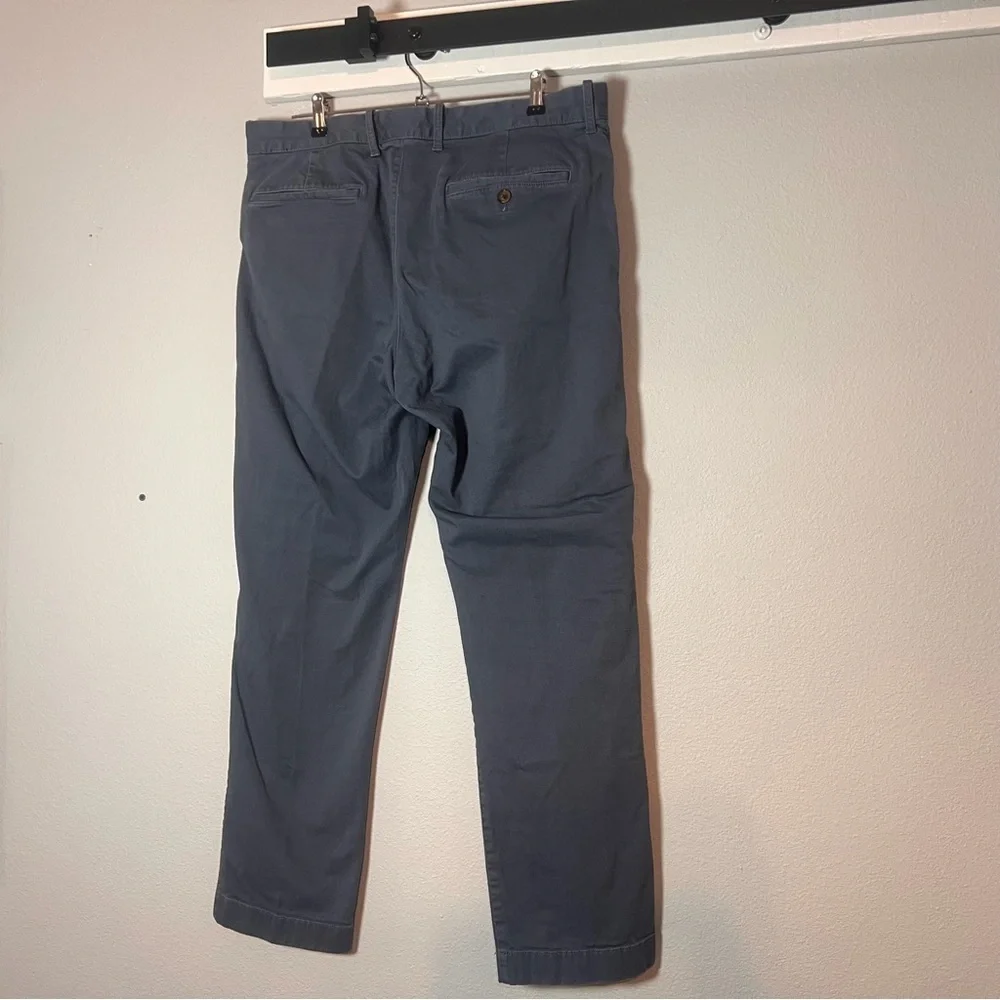 J. Crew Flex Straight Leg Chino Pants Size 35x32 Gray Business Casual Workwear